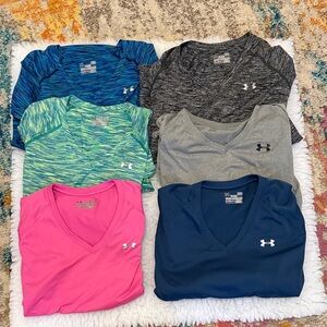 LOT OF 6/ Armour V-Neck Activewear Tops